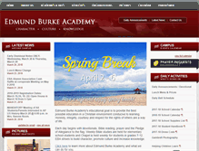 Tablet Screenshot of burkeacademy.org